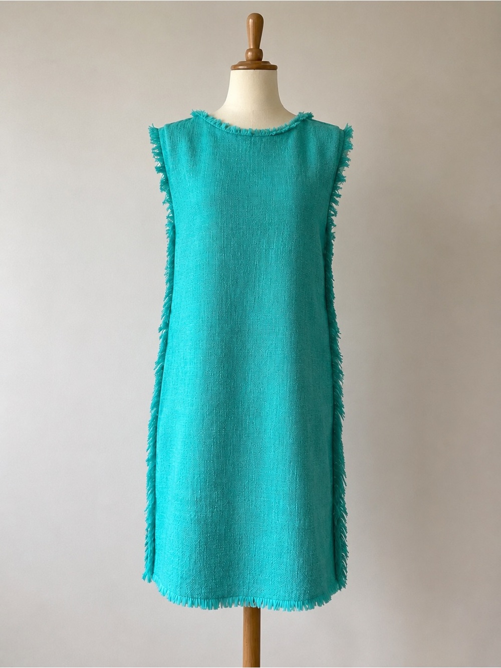 Sleeveless Turquoise Shift Dress - Elegant Summer Dress